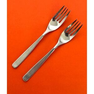 WMF Cromargan NORTICA Salad Forks (2) Stainless Satin Handle Replacement Japan
